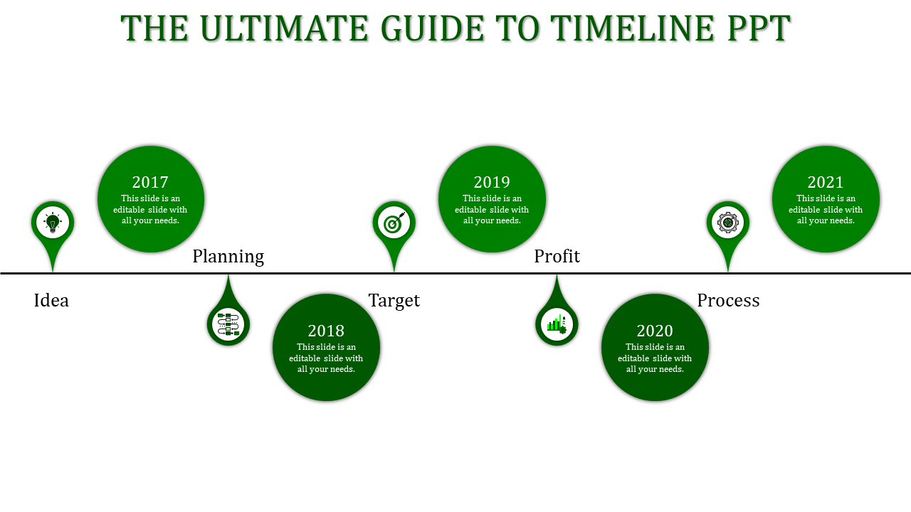 Enrich Timeline PowerPoint Presentation Template Design